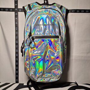 Vibedration Hydration Backpack w/o bladder - Silver vinyl type - USED